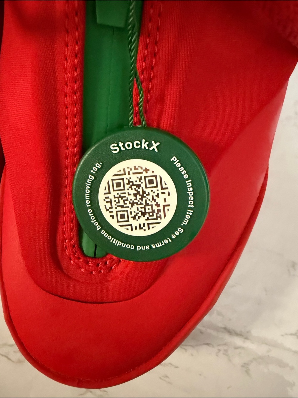 Men’s Red Zip-Front Performance Sneakers - Picture 3 of 8